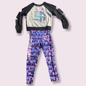 ⭐️ Disney D-Signed Descendants 3 Leggings & Sweatshirt Kids M